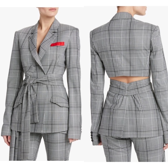 Hellessy plaid cut out blazer FINAL PRICE NO OFFERS...